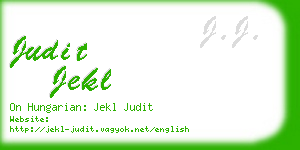 judit jekl business card